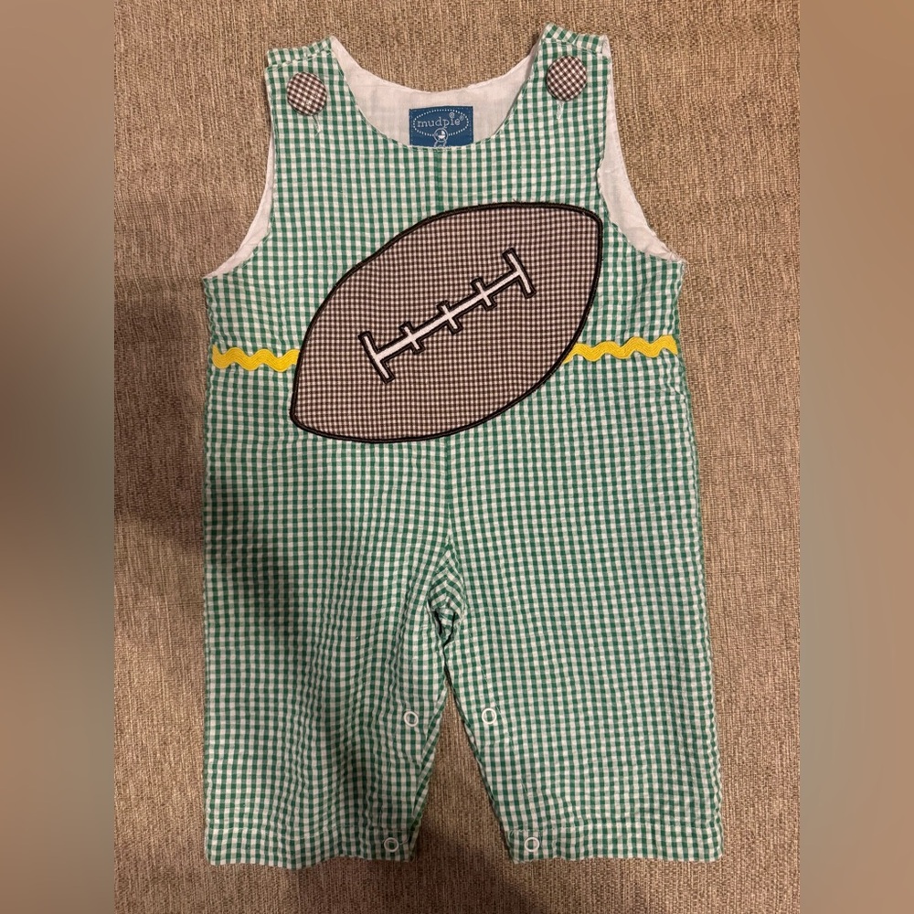 Mud Pie football Jon Jon 0-6 months